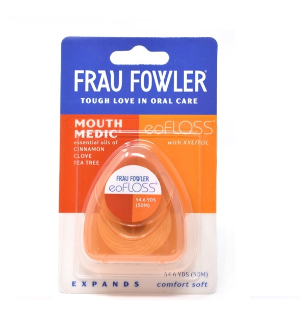 Carbon Bright eoFLOSS waxed, woven,dental floss with activated charcoal